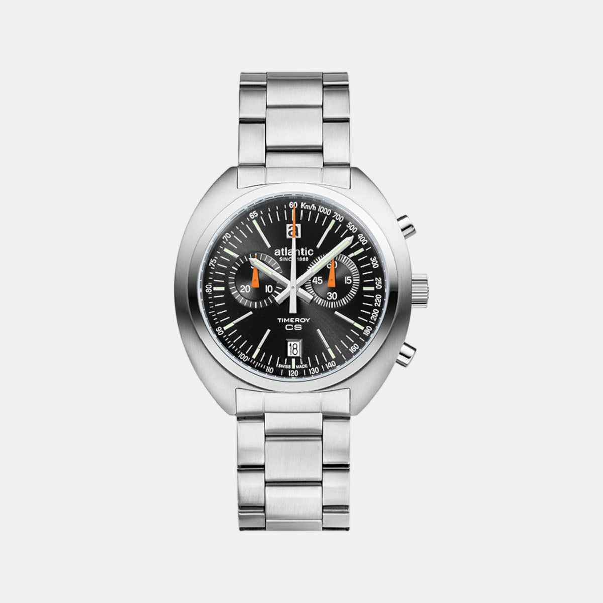 Men Quartz Black Dial Analog Stainless Steel Watch 70467.41.69