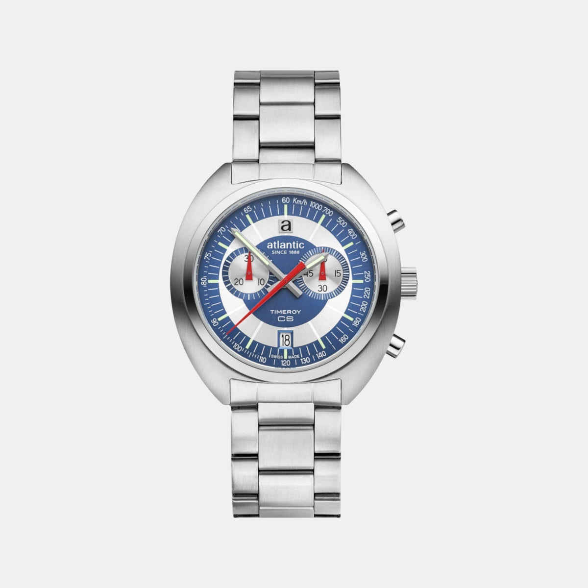 Men Quartz Blue Dial Analog Stainless Steel Watch 70467.41.55