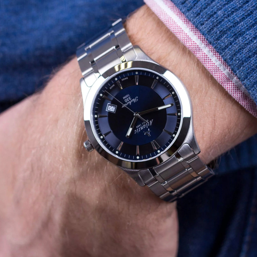 Men Quartz Blue Dial Analog Stainless Steel Watch 71365.41.51