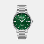 R-Line Classic Men Quartz Green Dial Analog Stainless Steel Watch 718833 41 75 20