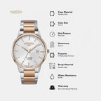 R-Line Men Quartz Silver Dial Analog Stainless Steel Watch 718833 47 15 70