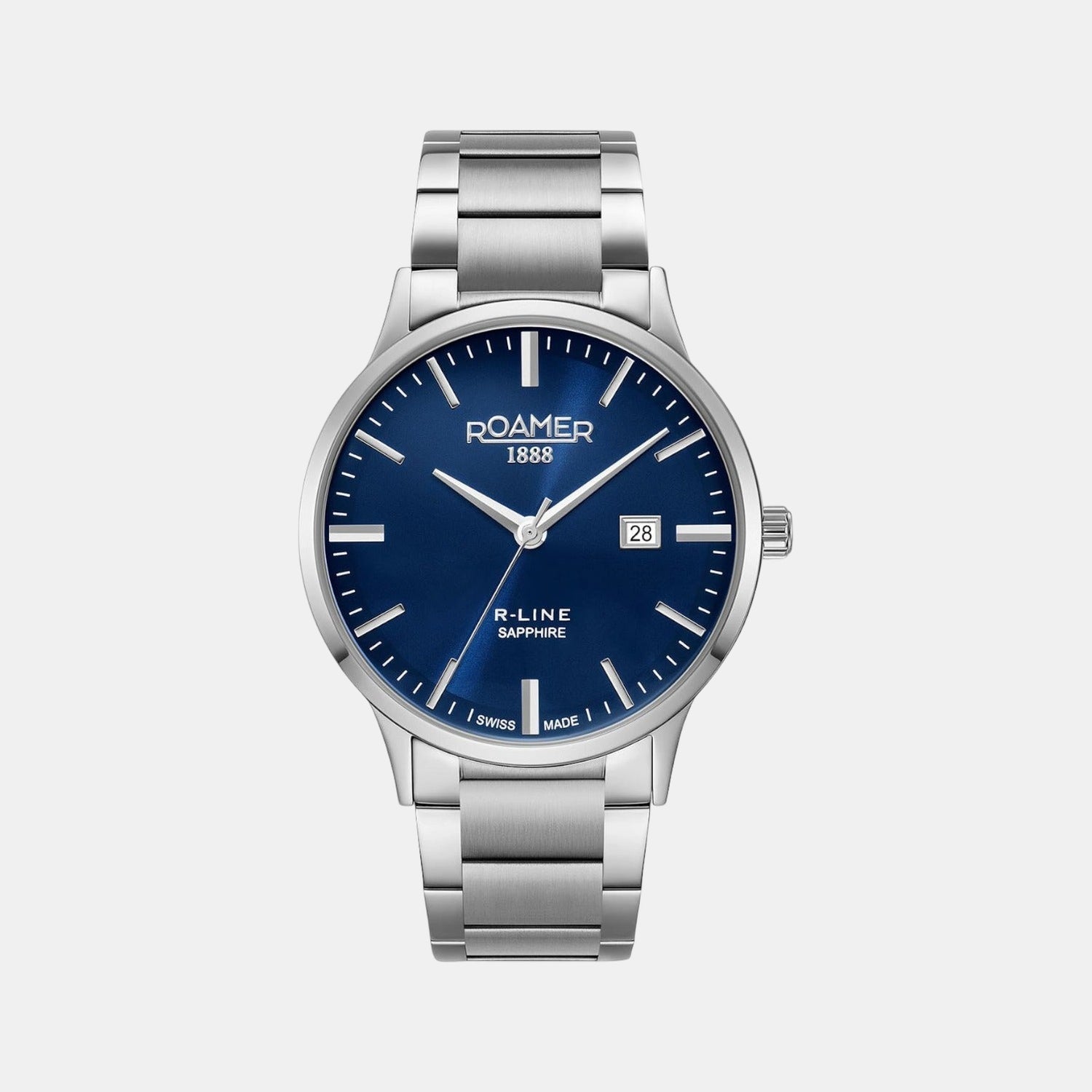 R-Line Men Quartz Blue Dial Analog Stainless Steel Watch 718833 41 45 70