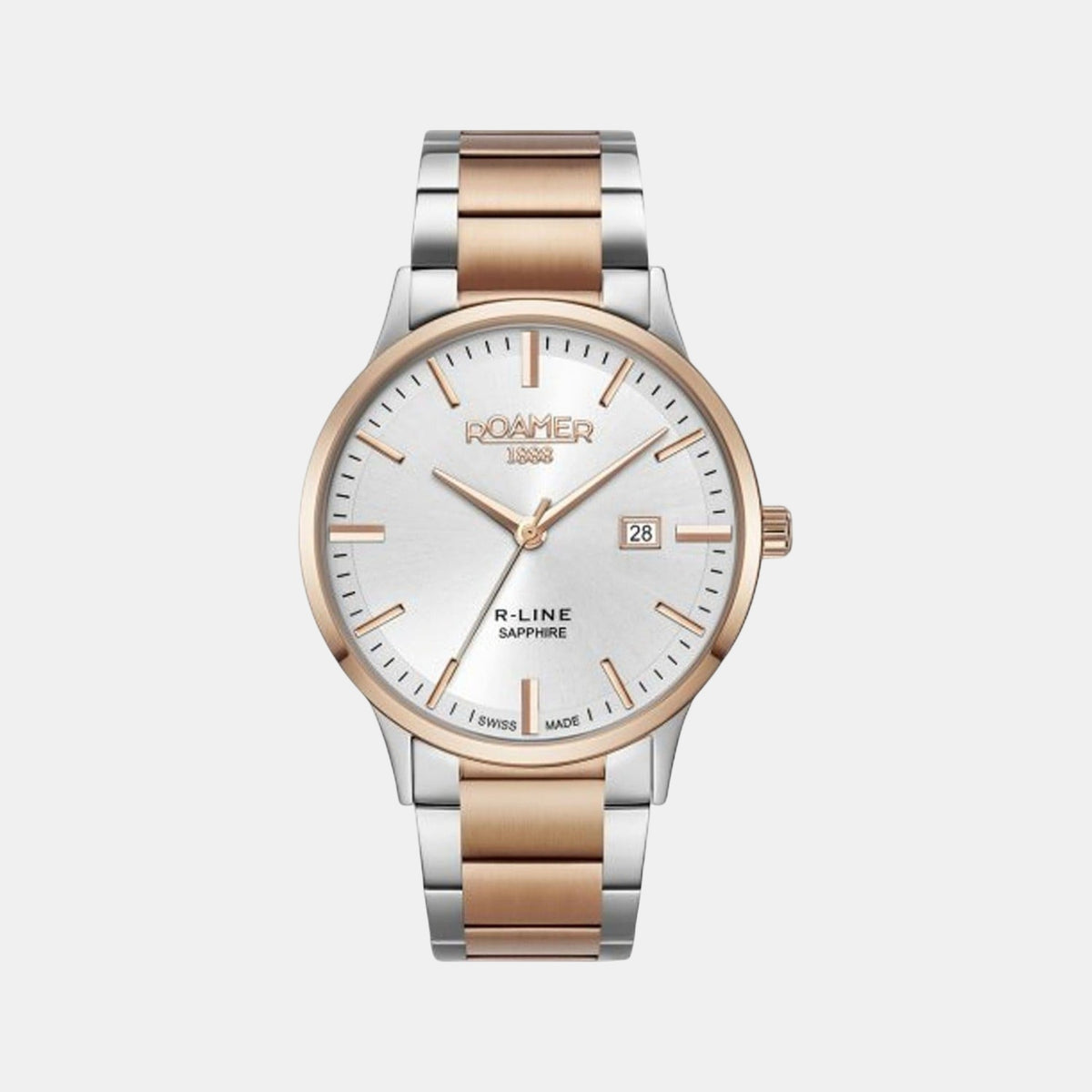 R-Line Men Quartz Silver Dial Analog Stainless Steel Watch 718833 47 15 70