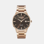 R-Line Men Quartz Brown Dial Analog Stainless Steel Watch 718833 49 65 70