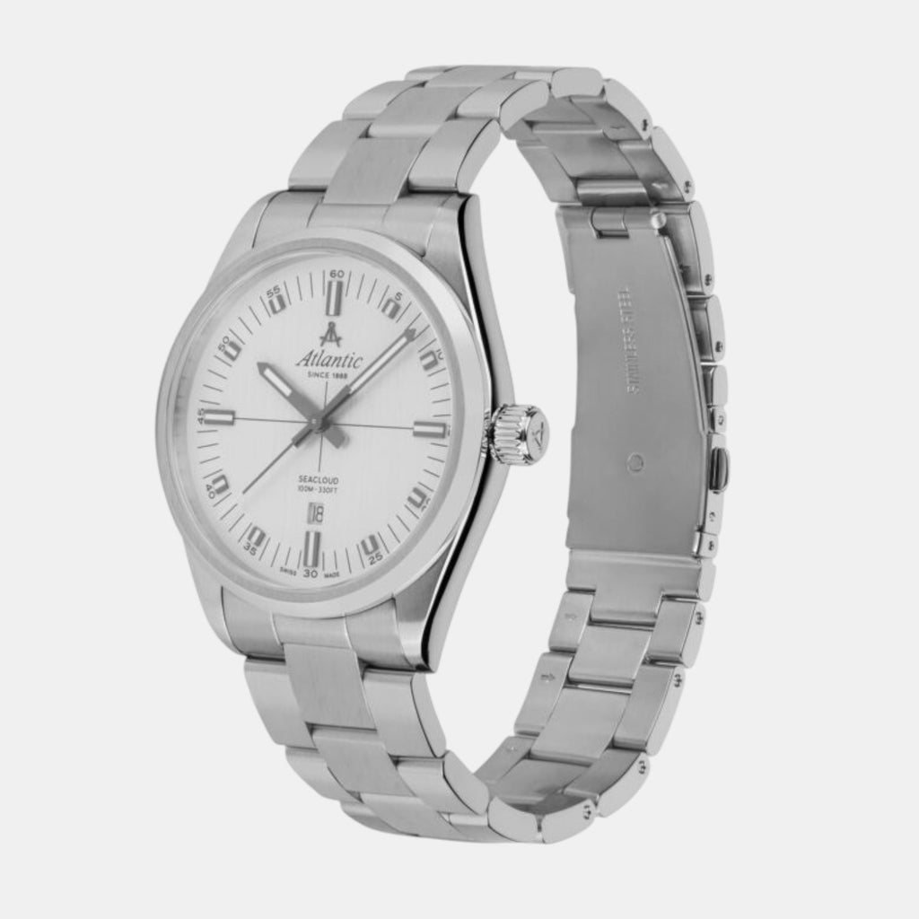 Men Quartz Silver Dial Analog Stainless Steel Watch 73366.41.21