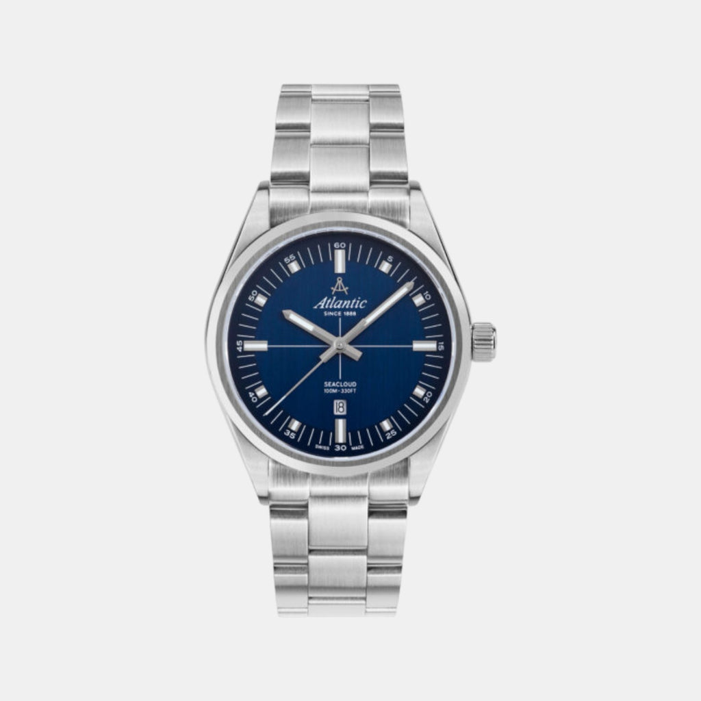 Men Quartz Blue Dial Analog Stainless Steel Watch 73366.41.51