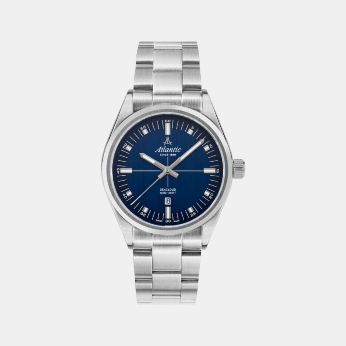Men Quartz Blue Dial Analog Stainless Steel Watch 73366.41.51