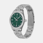 Atlantic Men Quartz Green Dial Analog Stainless Steel Watch 73366.41.71-3