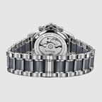 Men Automatic Black Dial Analog Stainless Steel Watch 746-M10401