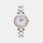Women Quartz Silver Dial Analog Stainless Steel Watch 7502T-M1603