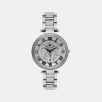 Women Quartz Silver Dial Analog Stainless Steel Watch 7503T-M1103