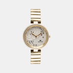 Women Quartz Silver Dial Analog Stainless Steel Watch 7504B-M2203