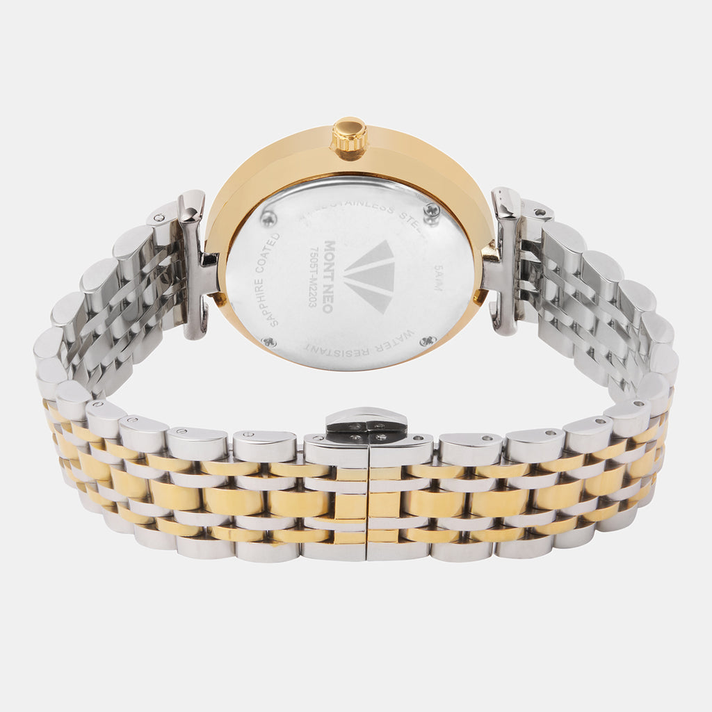 Mont Neo Women Round Silver watch