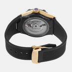 Men Automatic Black Dial Analog Silicone Watch 777-P40406