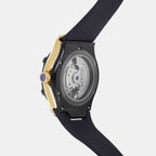 Men Automatic Black Dial Analog Silicone Watch 777-P40406