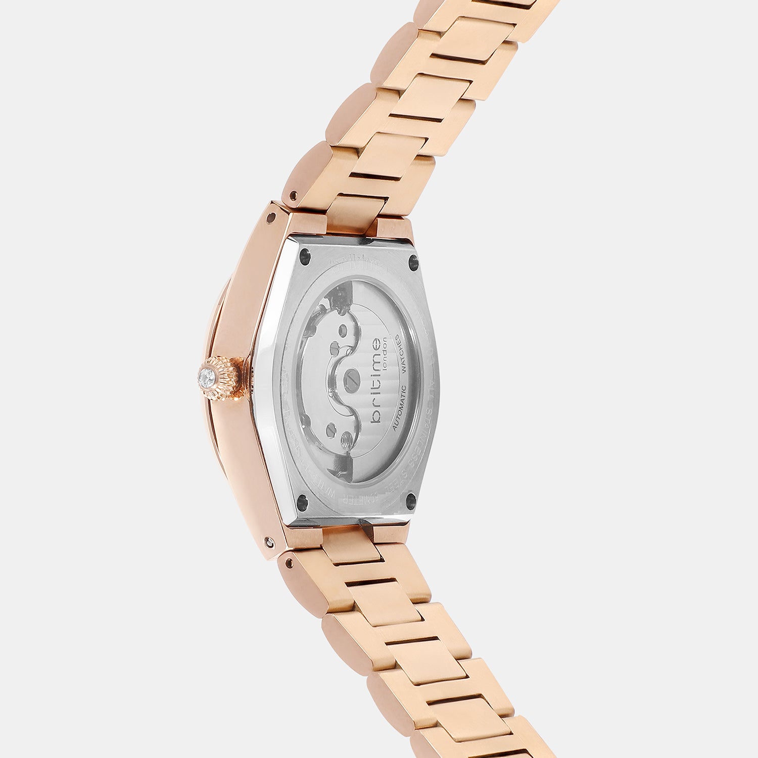 Women Automatic White Dial Analog Metal Watch 2567-M20902