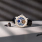 Aquatica Men Automatic Blue Dial Multi-Function Leather Watch 274-L10506