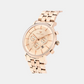 Men Quartz Rose Gold Dial Chronograph Metal Watch 1055C-M3307