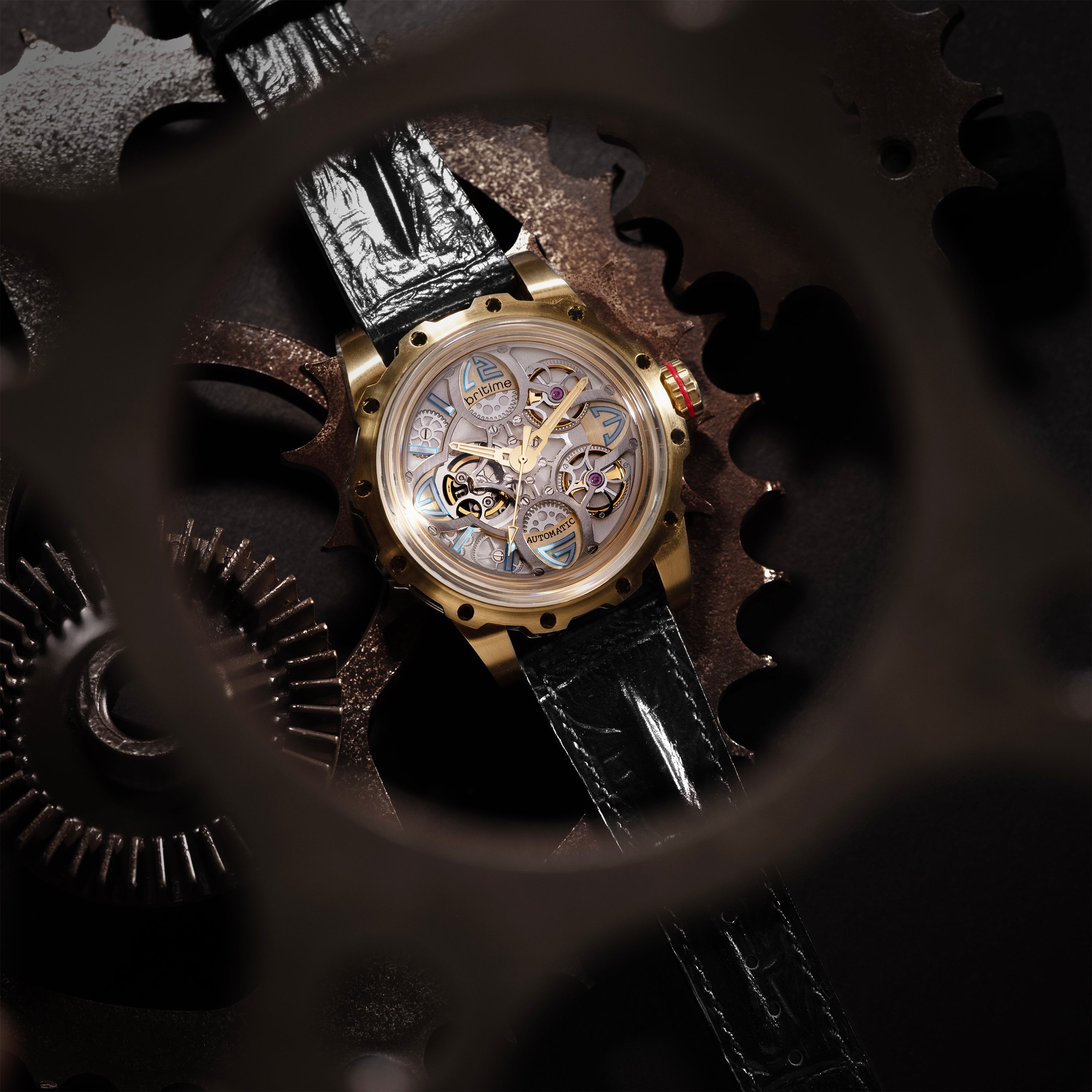 Britime 45 mm Black Automatic watch