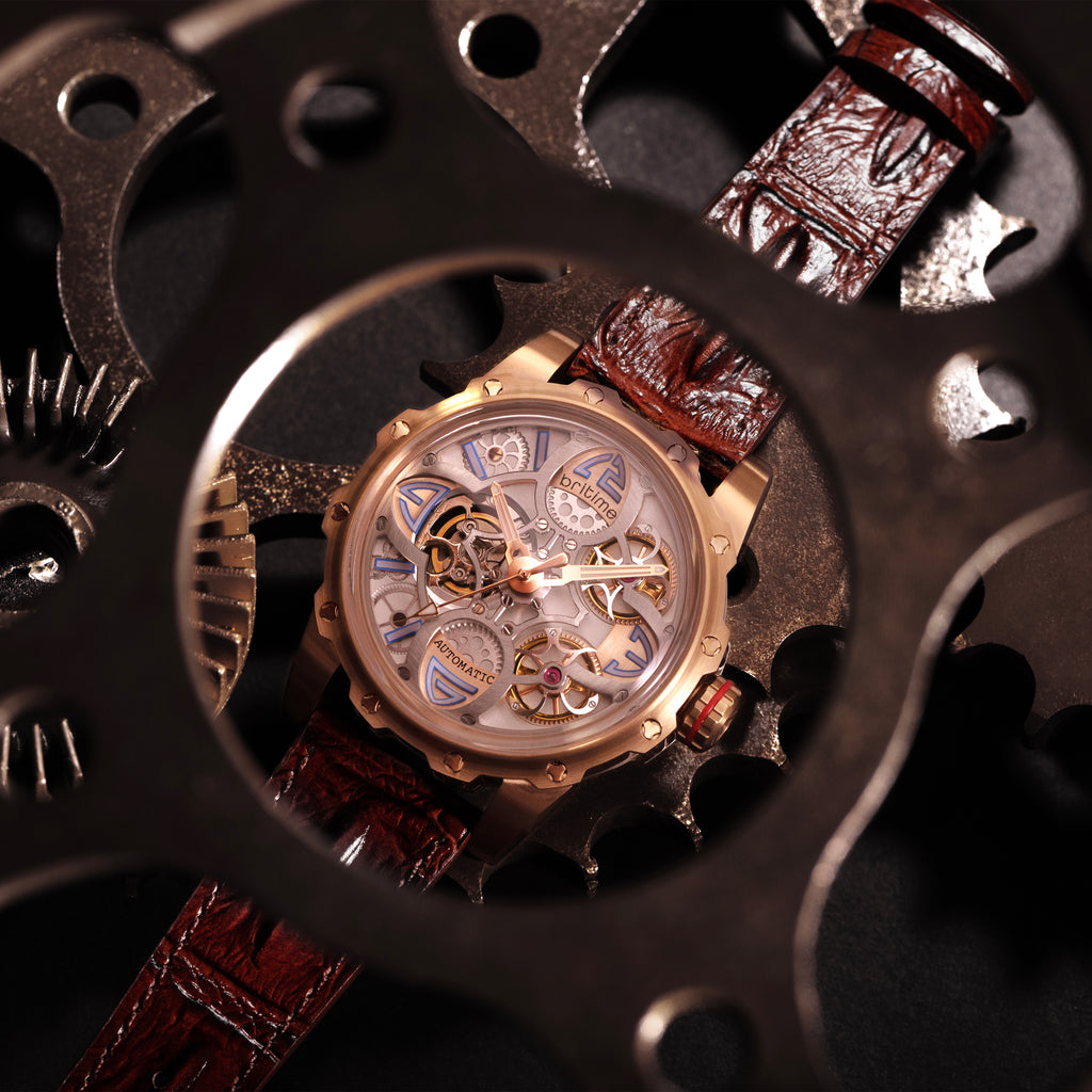 Britime 45 mm Brown Automatic watch