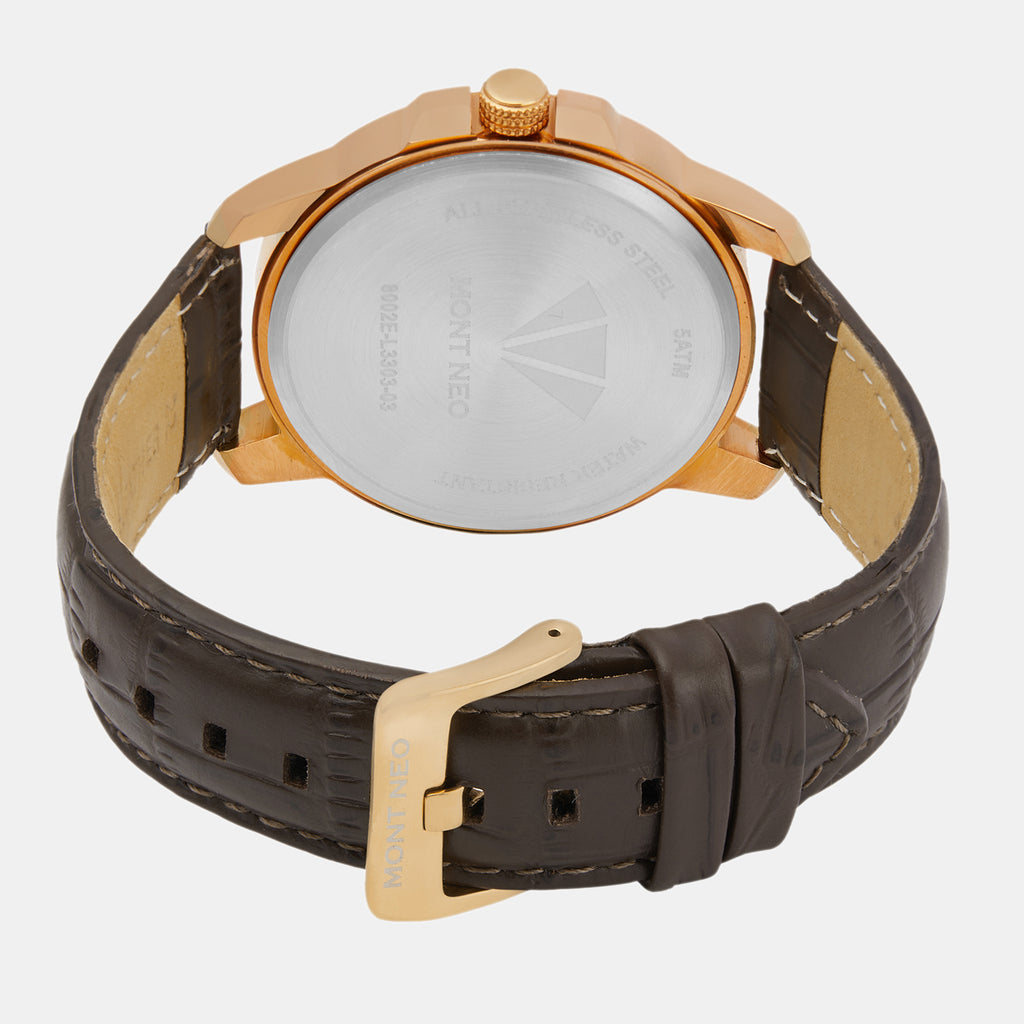 Mont Neo Men Round Silver watch