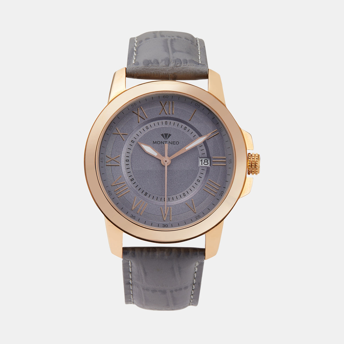 Mont Neo Round Grey Analog watch