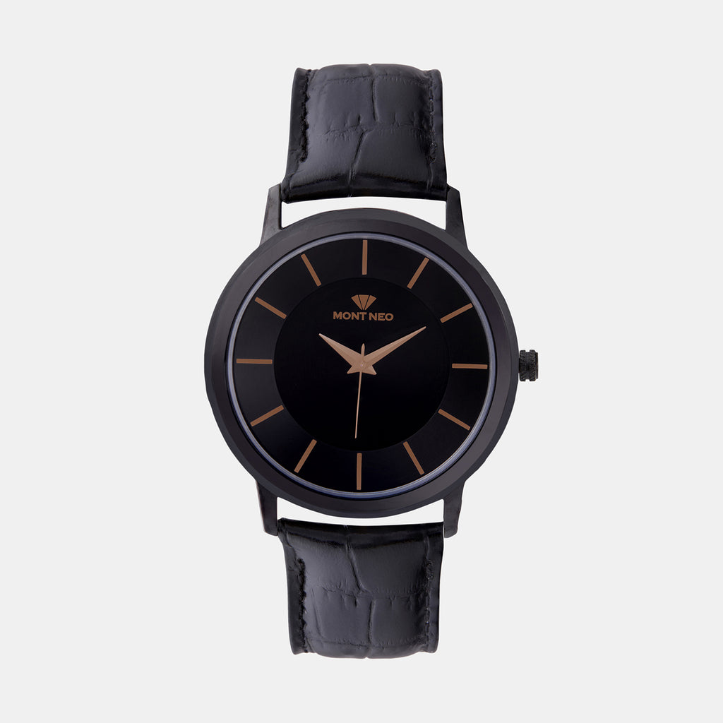 Mont Neo Round Black Analog watch
