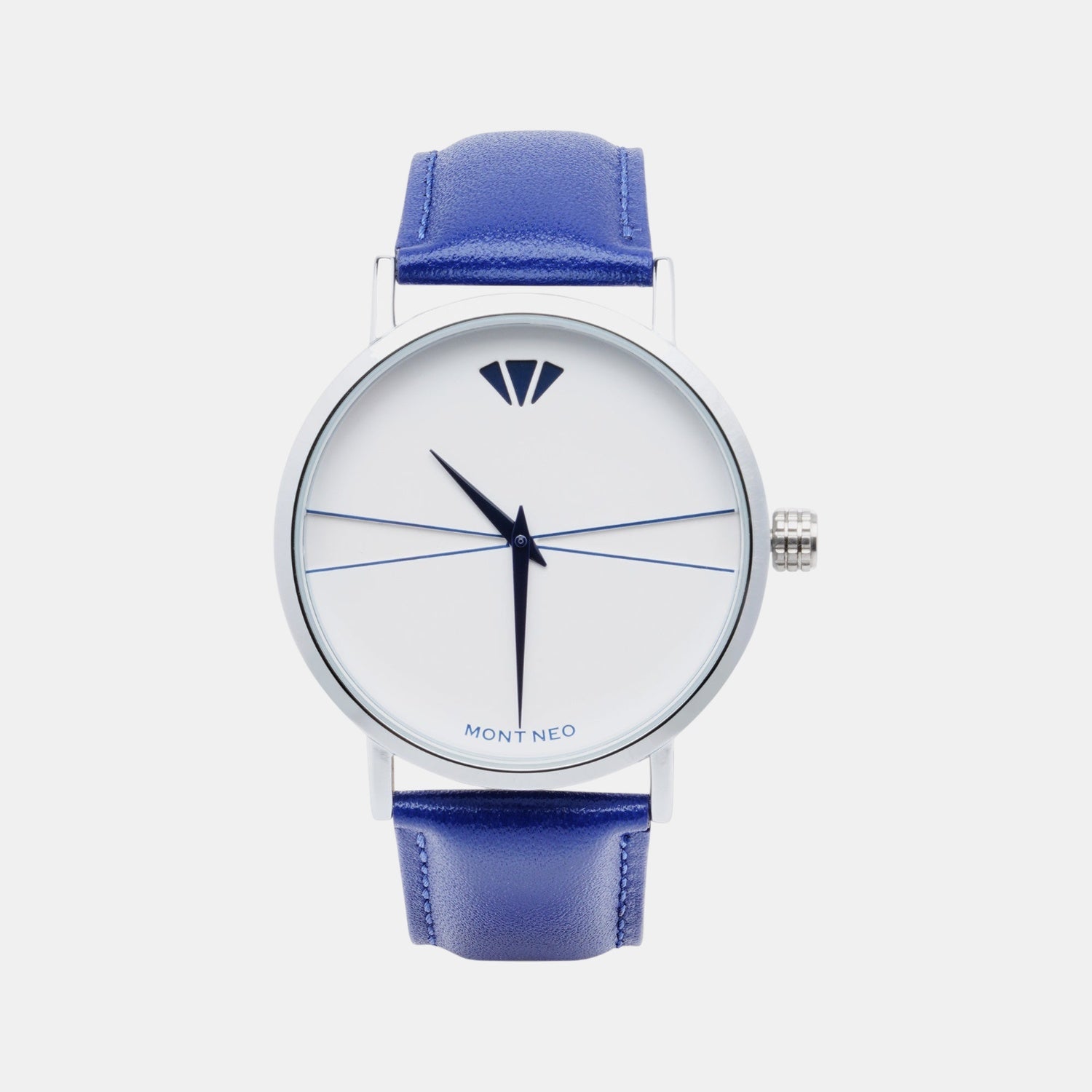 Men Quartz Silver Dial Analog Leather Watch 8005T-L1105