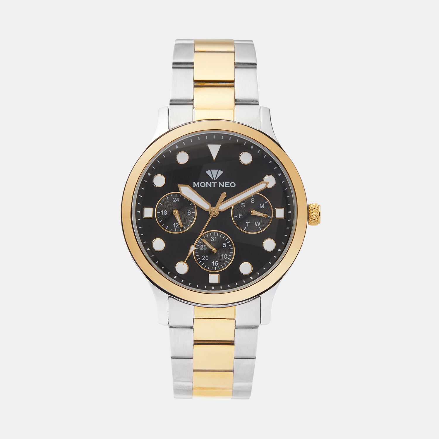 Mont Neo Round Black Multi-Function watch