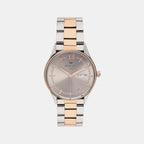 Men Quartz Grey Dial Analog Stainless Steel Watch 8007T-M1315