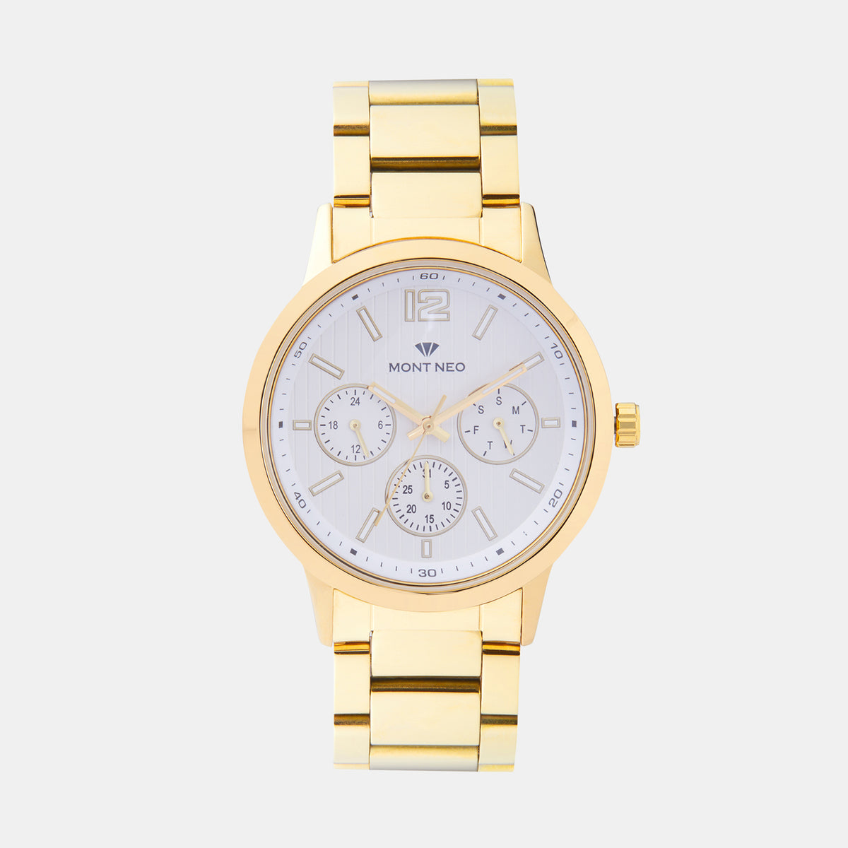 Mont Neo Round Silver Multi-Function watch