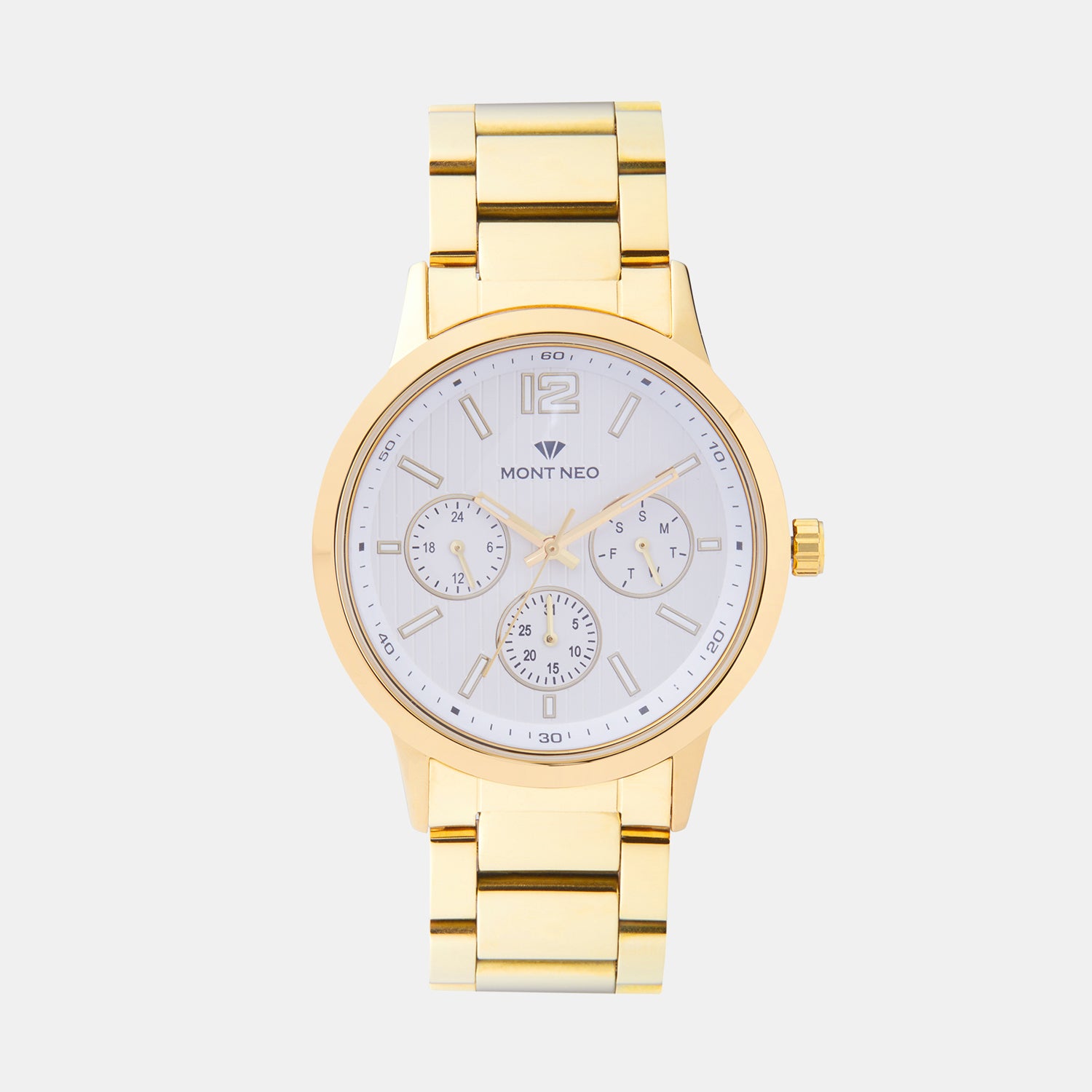 Mont Neo Round Silver Multi-Function watch