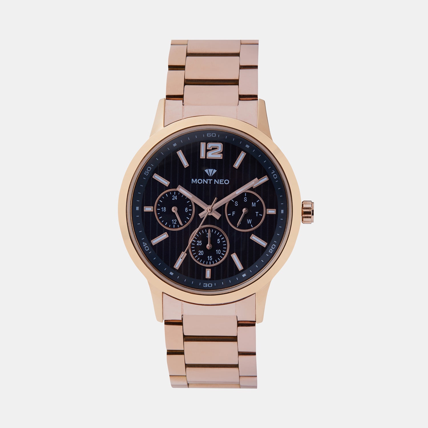 Mont Neo Round Blue Multi-Function watch