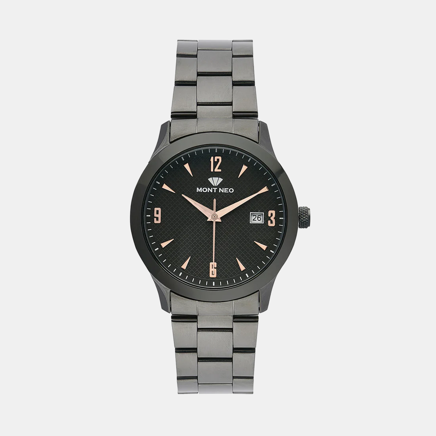 Mont Neo Round Gun Analog watch