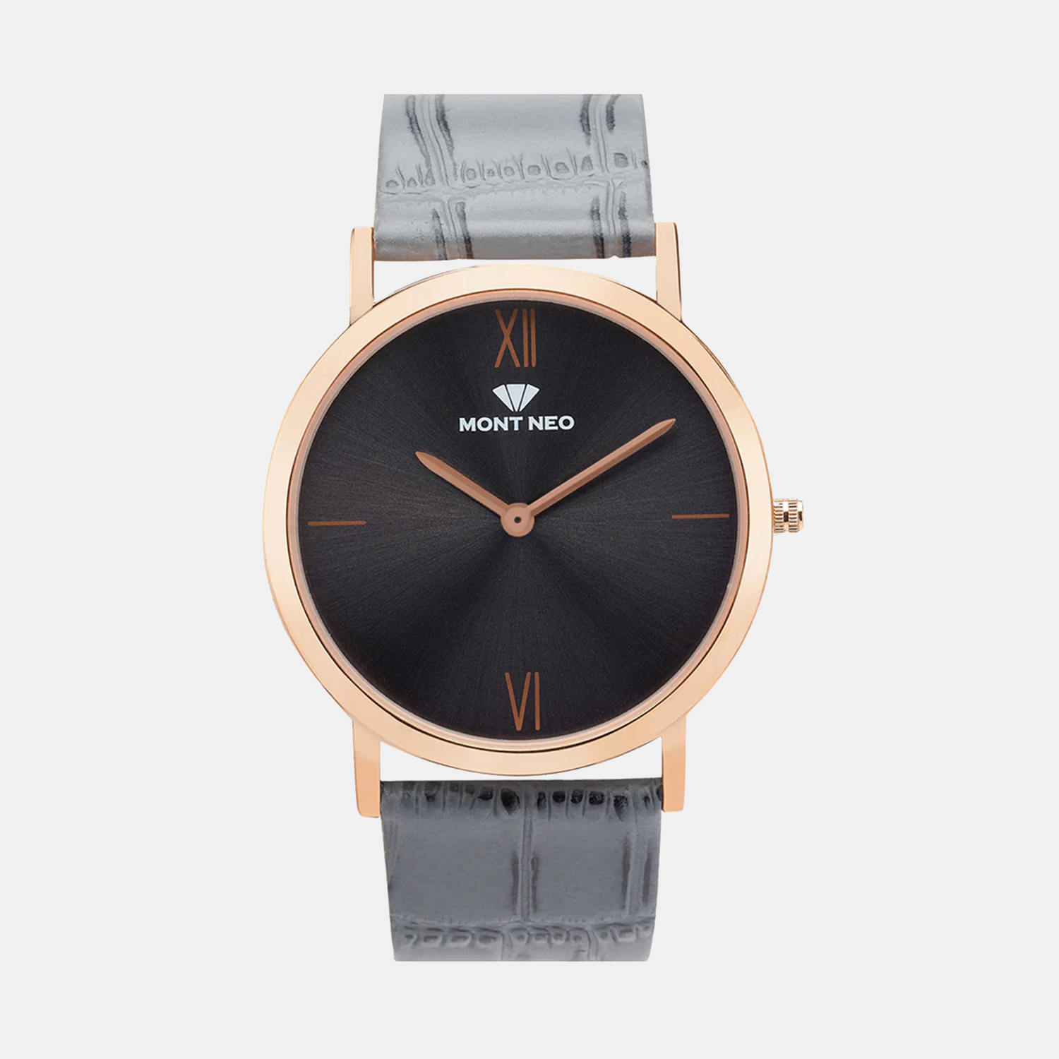 Mont Neo Round Grey Analog watch