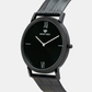 Men Quartz Black Dial Analog Leather Watch 8011B-L4404