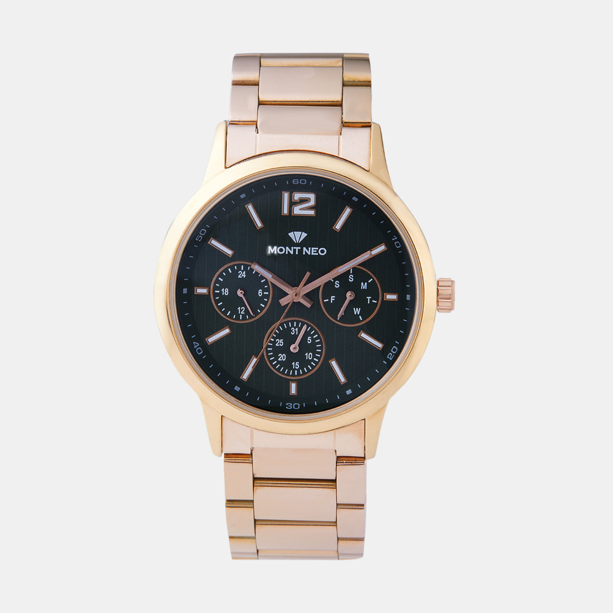 Mont Neo Round Black Multi-Function watch