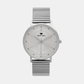 Men Quartz Silver Dial Analog Metal Watch 8013T-B1103