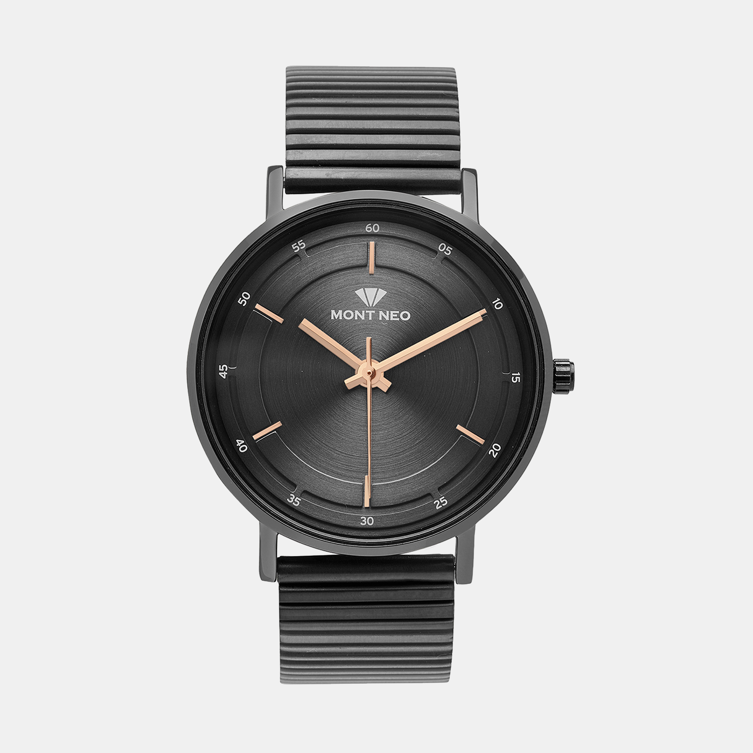 Mont Neo Round Gun Analog watch
