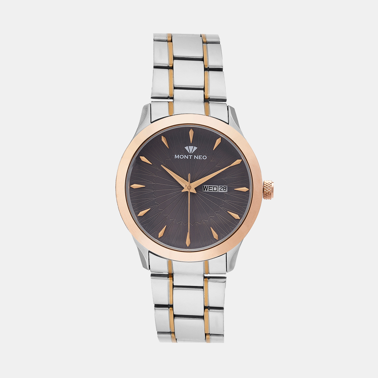 Mont Neo Round Grey Analog watch