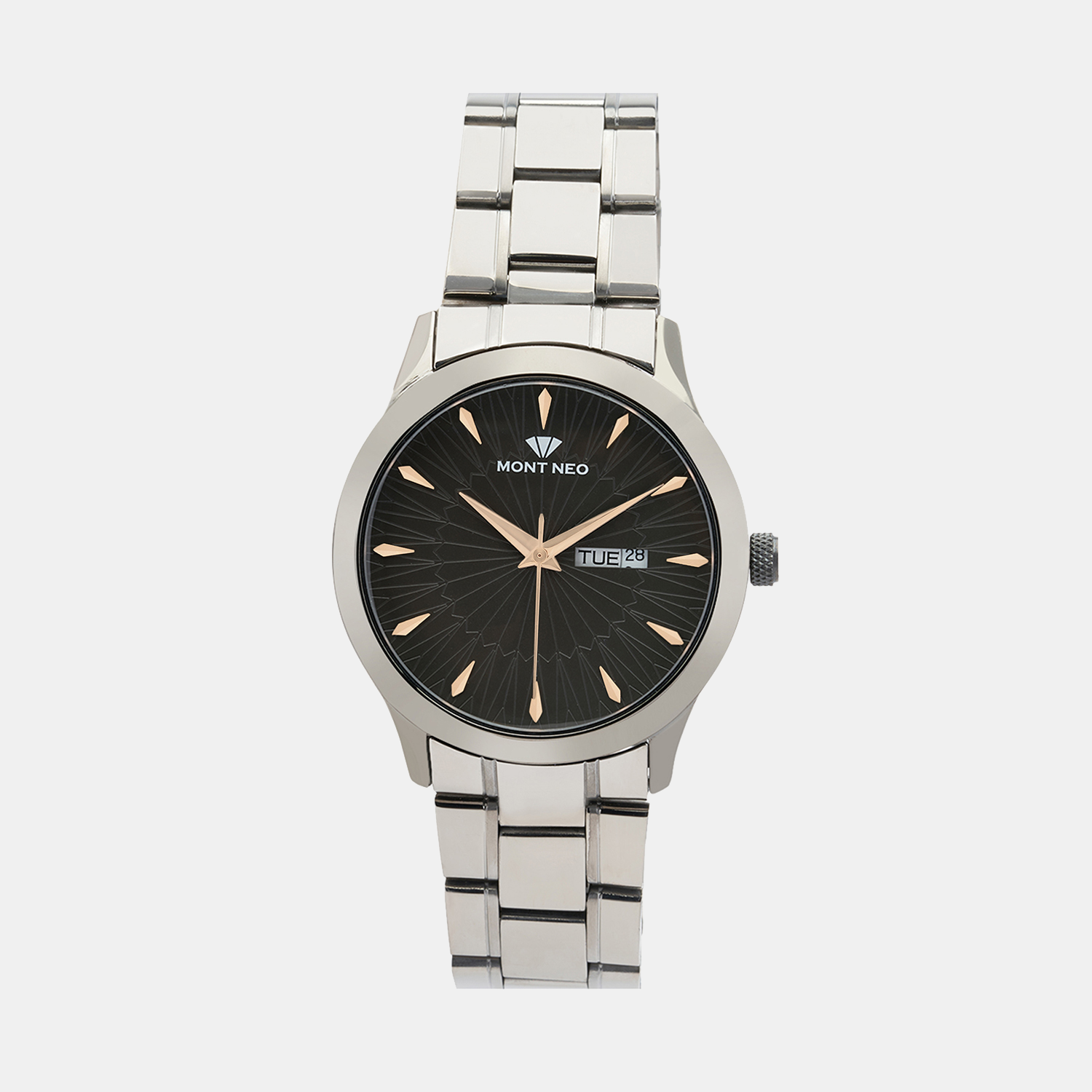 Mont Neo Round Gun Analog watch