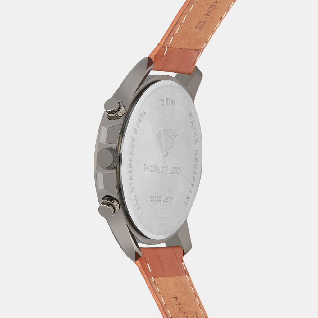 Mont Neo Men Round Gun watch