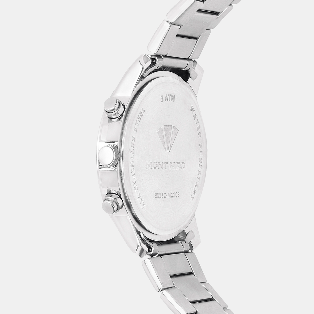 Mont Neo Men Round Silver watch