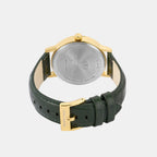Men Quartz Green Dial Analog Leather Watch 8020T-L2214
