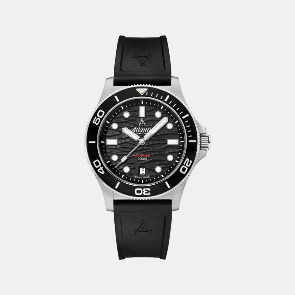 Mariner Men Quartz Black Dial Analog Silicone Watch 81371.41.69PU