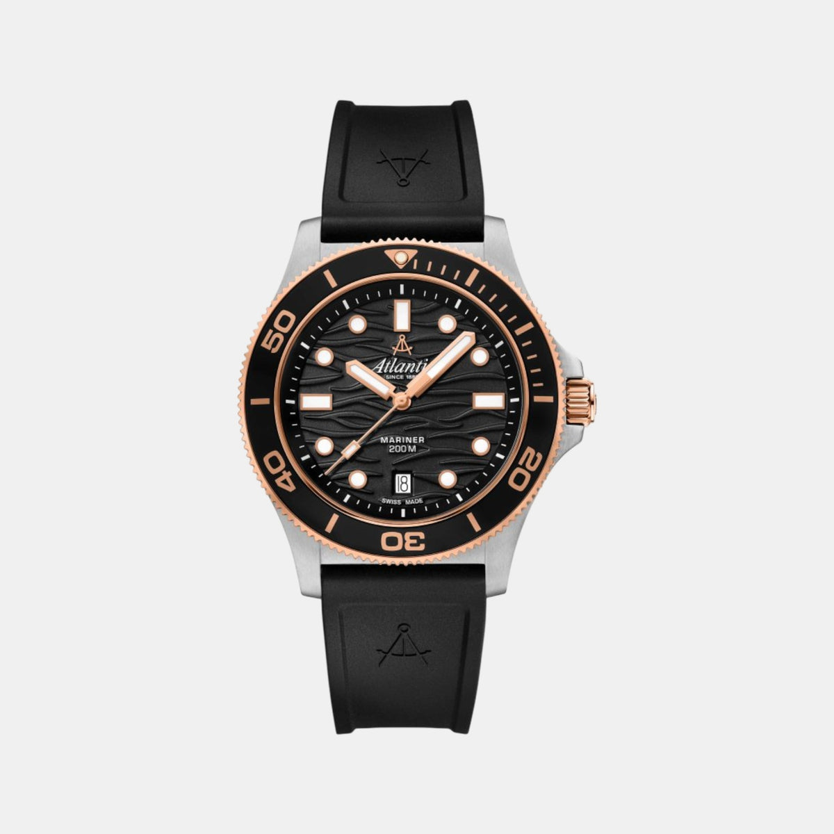 Mariner Men Quartz Black Dial Analog Silicone Watch 81371.43.69RPU