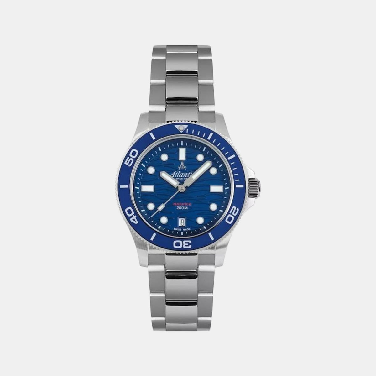 Mariner Men Quartz Blue Dial Analog Stainless Steel Watch 81376.41.59