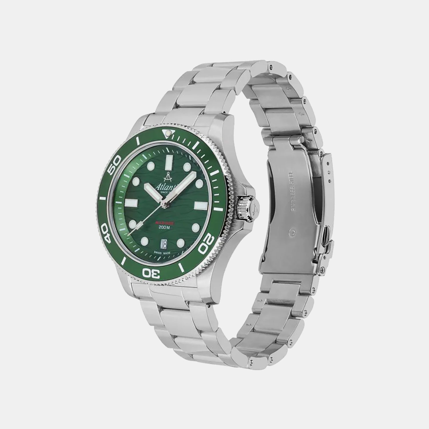 Mariner Men Quartz Green Dial Analog Stainless Steel Watch 81376.41.79
