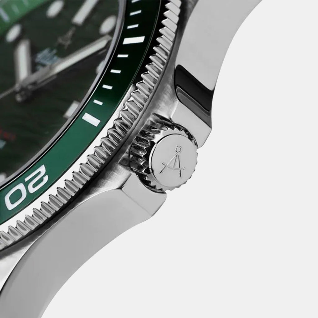 Mariner Men Quartz Green Dial Analog Stainless Steel Watch 81376.41.79
