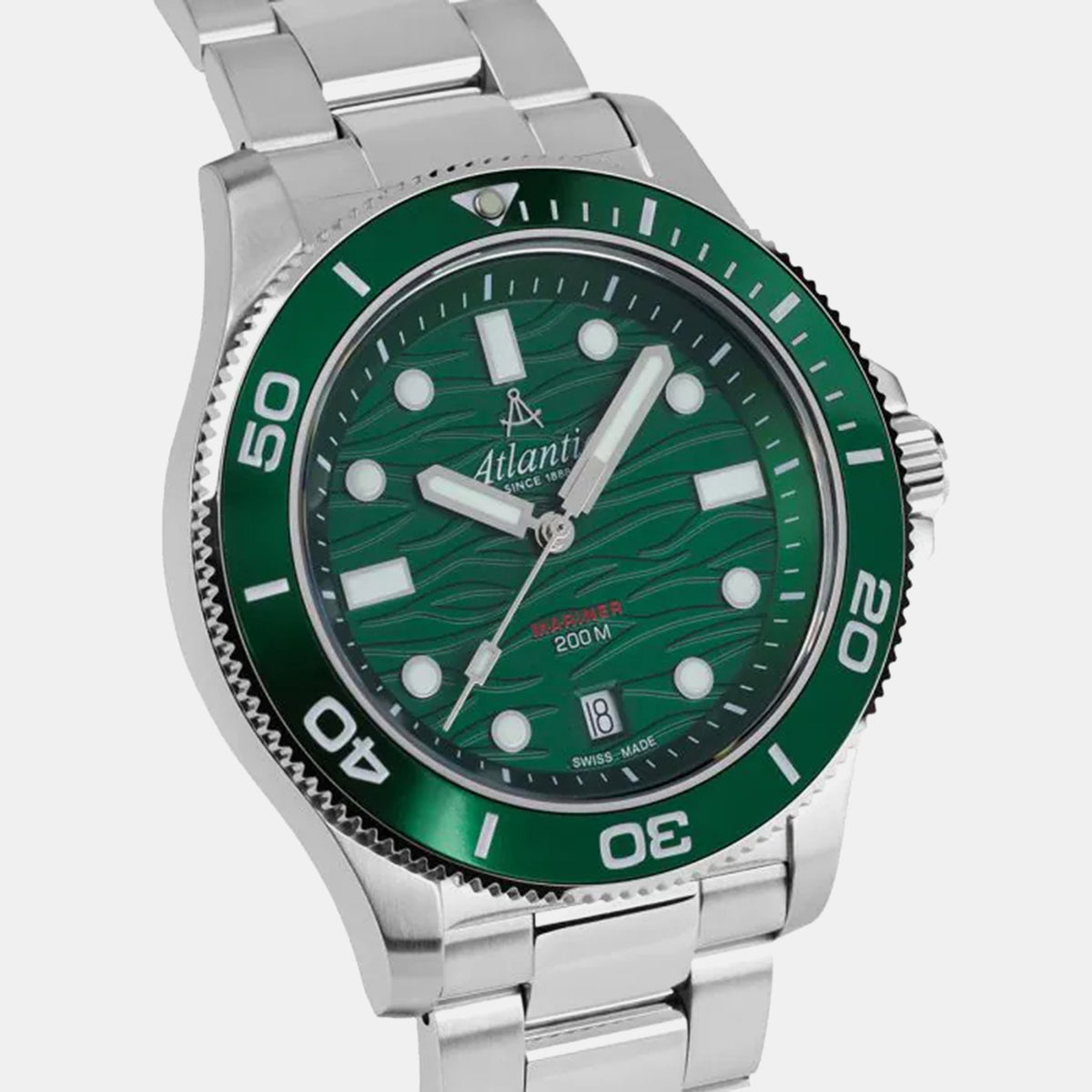 Mariner Men Quartz Green Dial Analog Stainless Steel Watch 81376.41.79